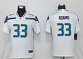 Women Nike Seattle Seahawks 33 Adams White Vapor Untouchable Limited Jersey,baseball caps,new era cap wholesale,wholesale hats